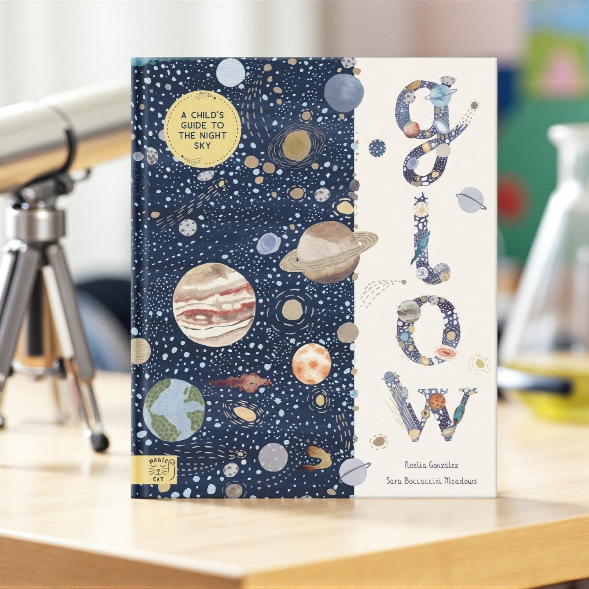 Image of book called Glow sitting on a table