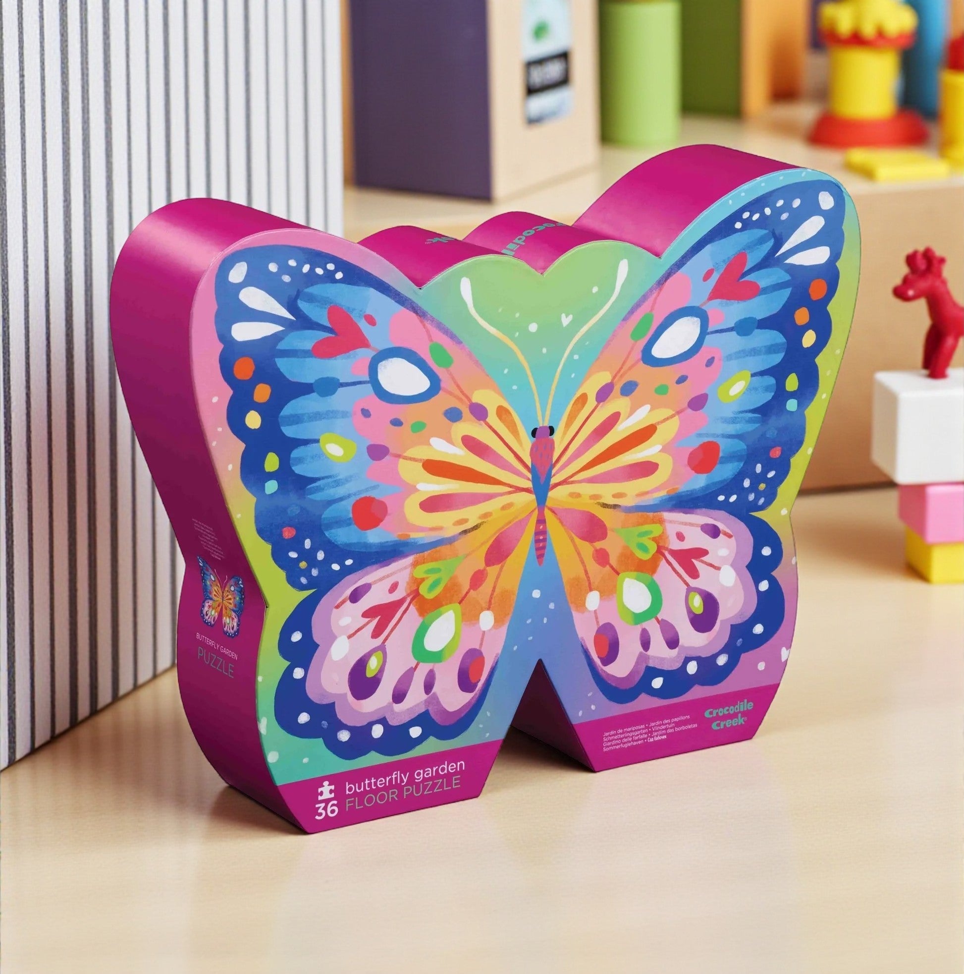 36-Piece Butterfly Garden Floor Puzzle – Crocodile Creek
