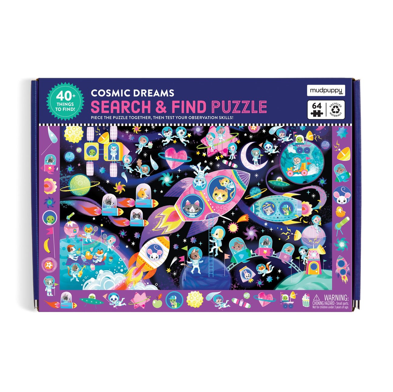 Cosmic Dreams 64 Piece Search & Find Puzzle - Haliburtons & Co.