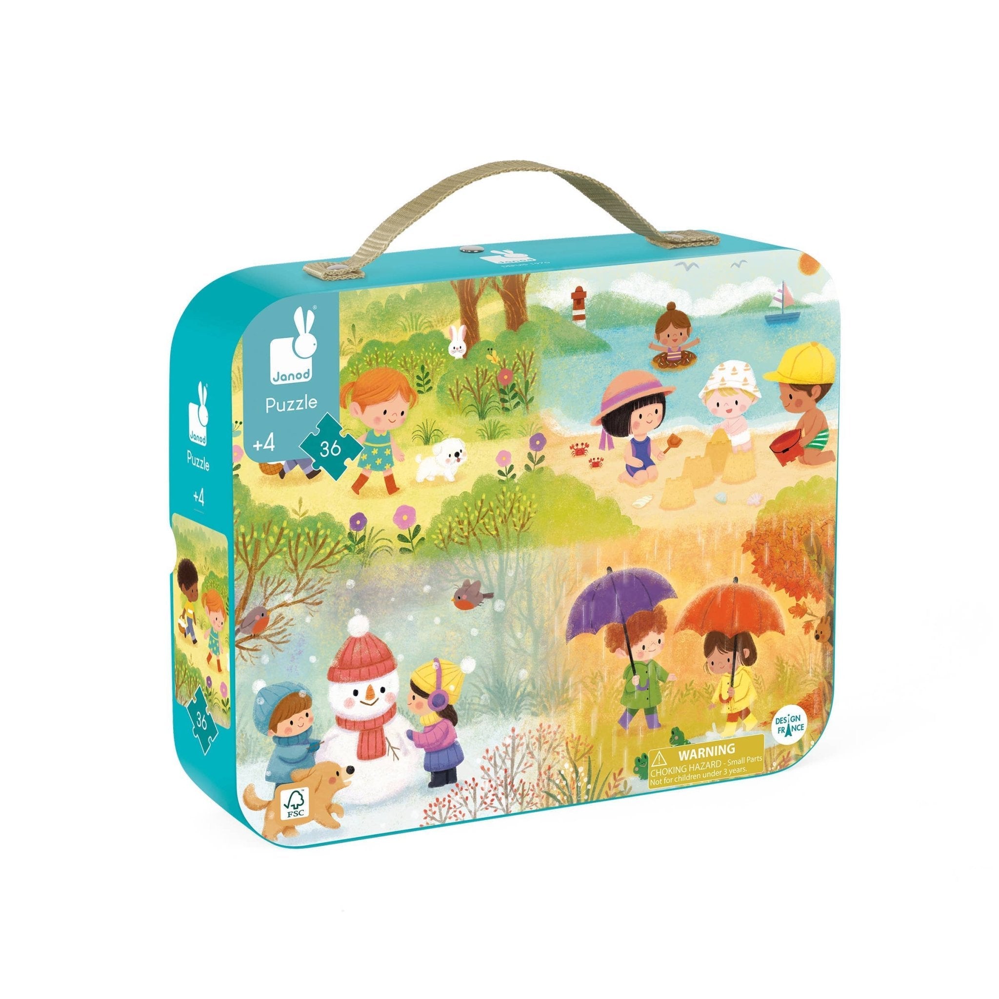 Four Seasons Puzzle: 36 Pieces - Haliburtons & Co.