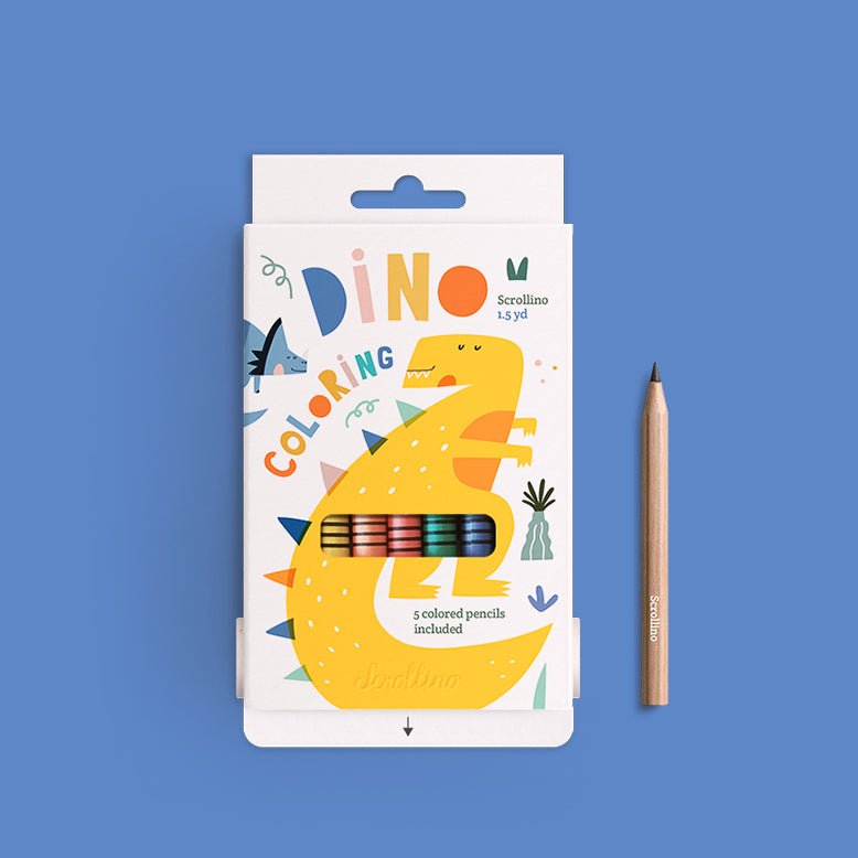 Scrollino Activity Book: Dino Colouring - Haliburtons & Co.