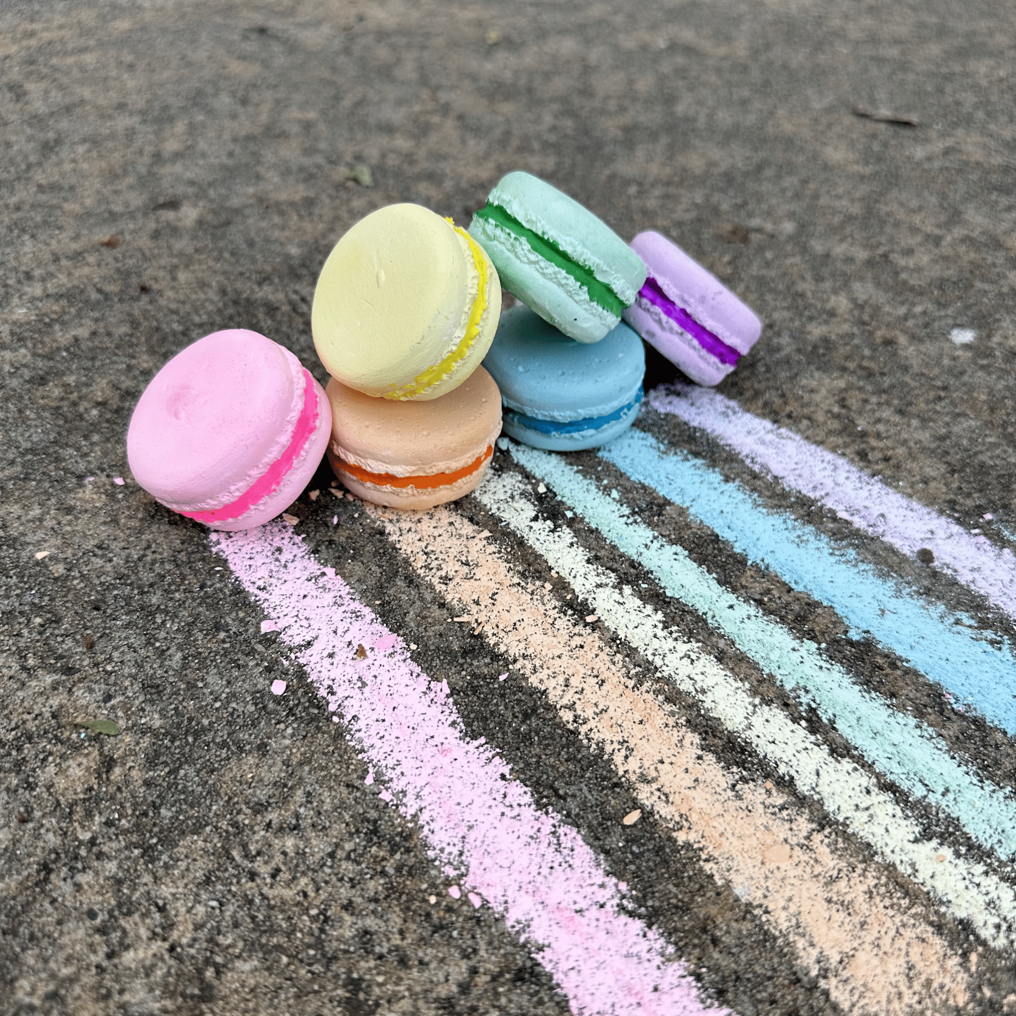 Petite Macarons Sidewalk Chalk Set | Twee | Haliburtons & Co.