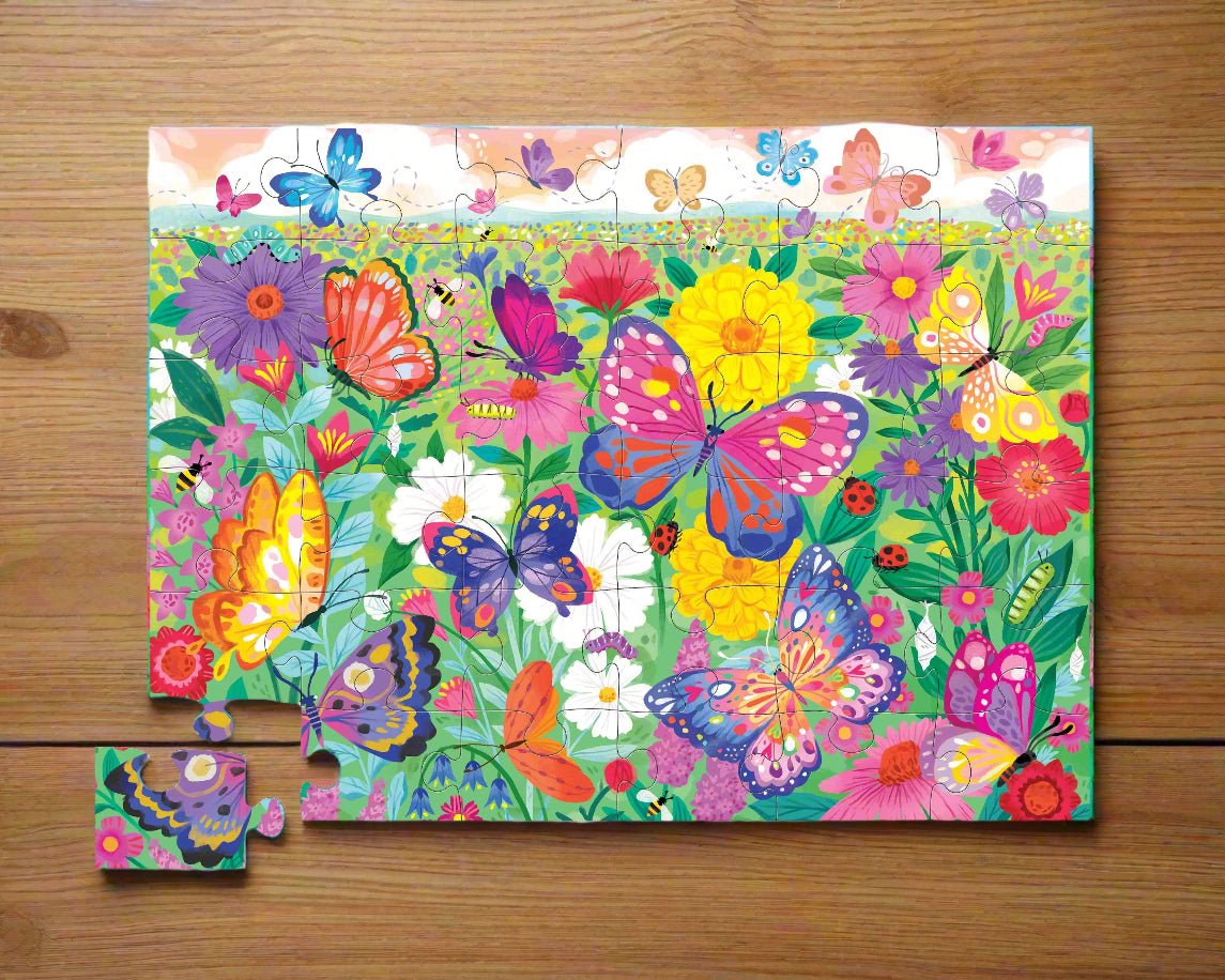 36 - Piece Butterfly Garden Floor Puzzle - Haliburtons & Co.