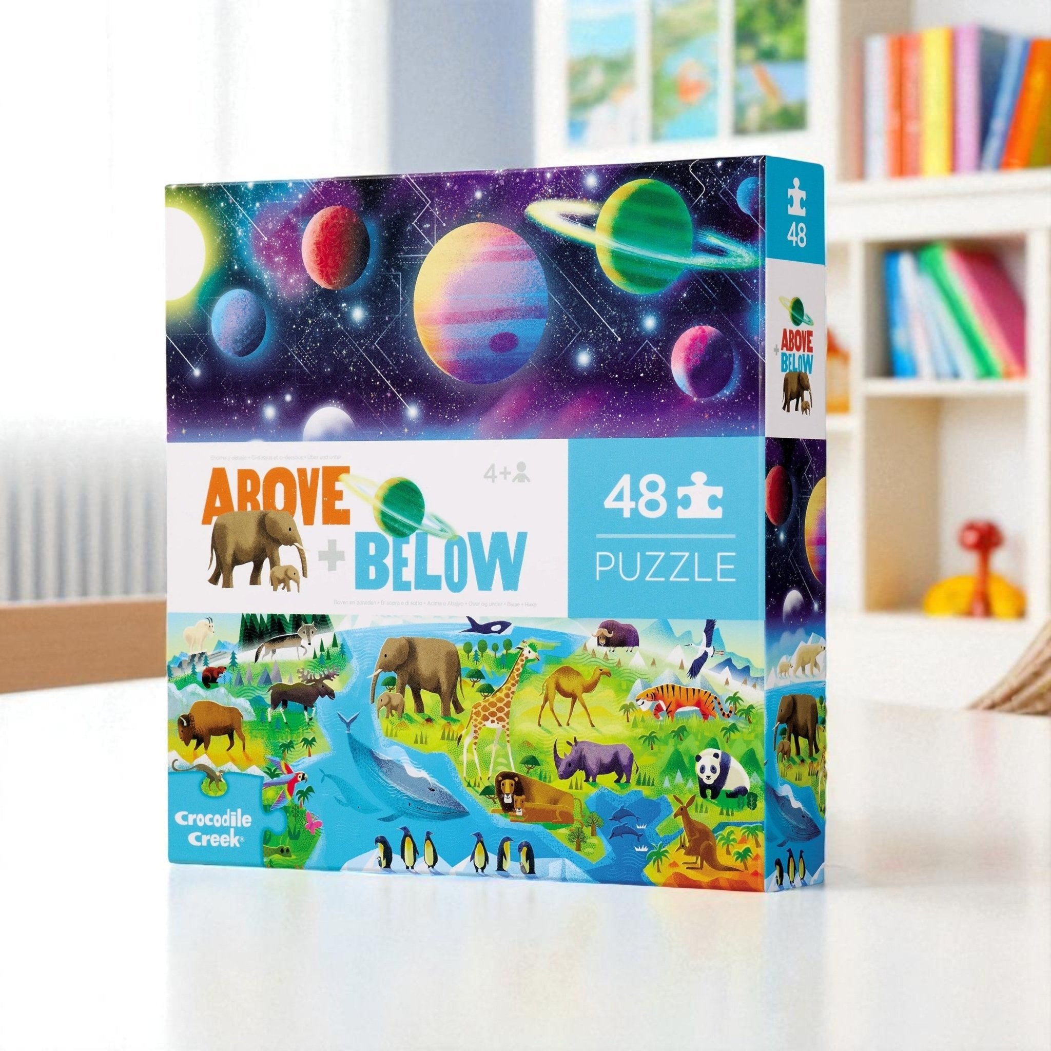 48 - Piece Puzzle Above & Below: Earth & Space – Crocodile Creek - Haliburtons & Co.