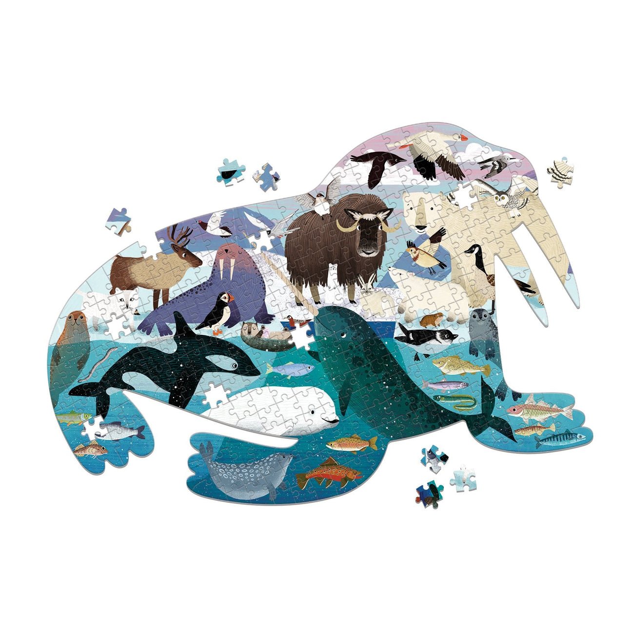 Arctic Life 300 Piece Shaped Puzzle - Haliburtons & Co.