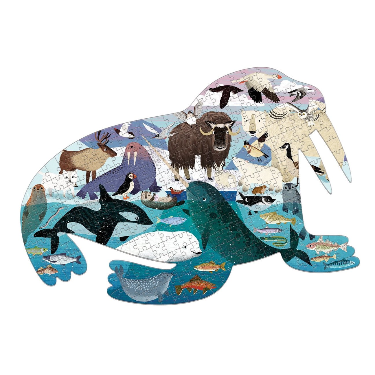 Arctic Life 300 Piece Shaped Puzzle - Haliburtons & Co.