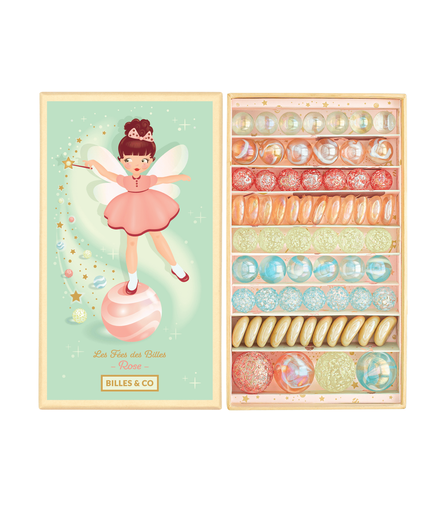 Billes & Co Marbles Pink Fairy Box - Haliburtons & Co.