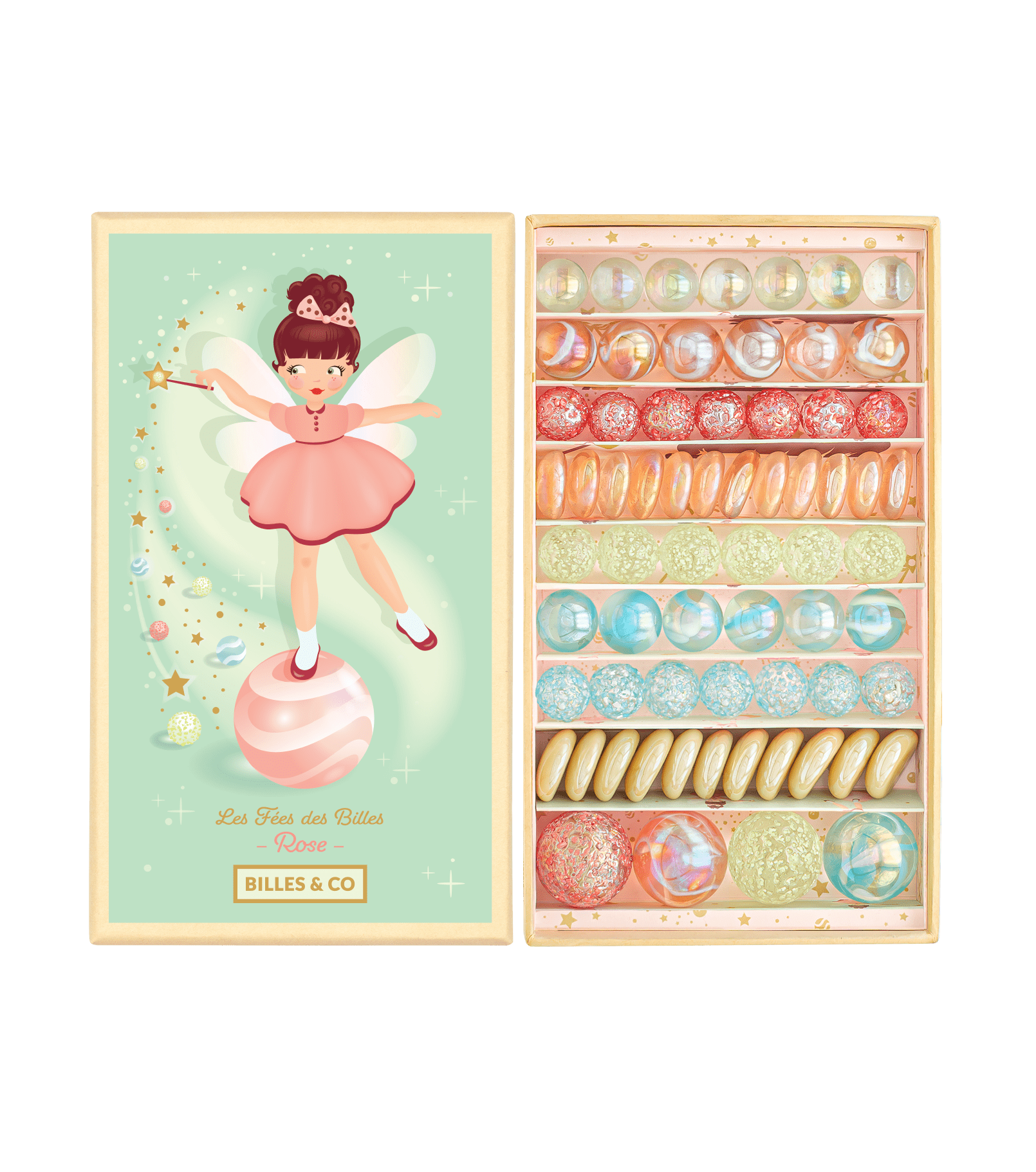 Billes & Co Marbles Pink Fairy Box - Haliburtons & Co.