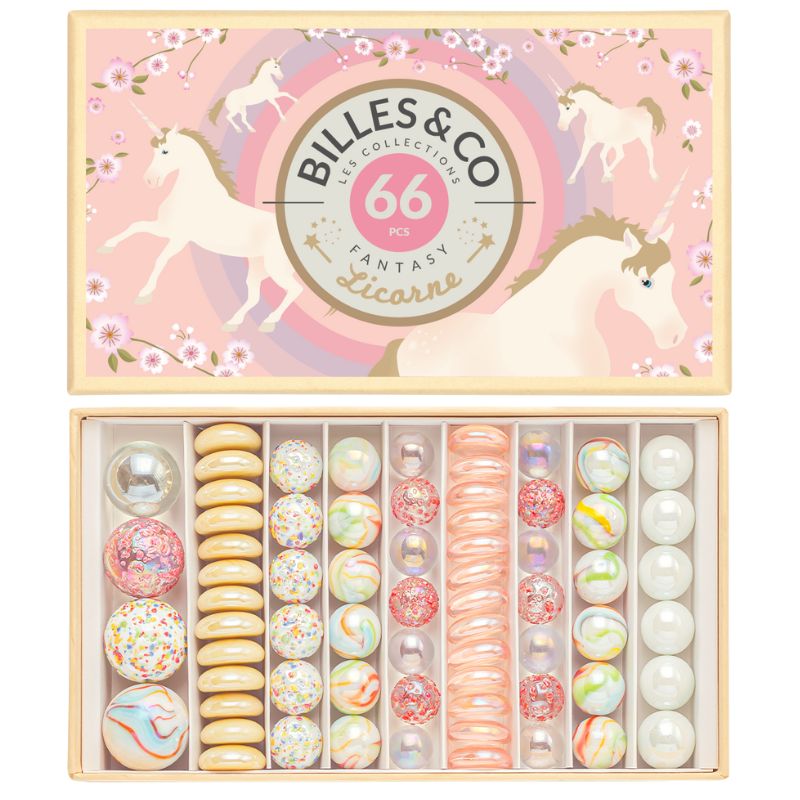 Billes & Co Marbles Unicorn Box - Haliburtons & Co.