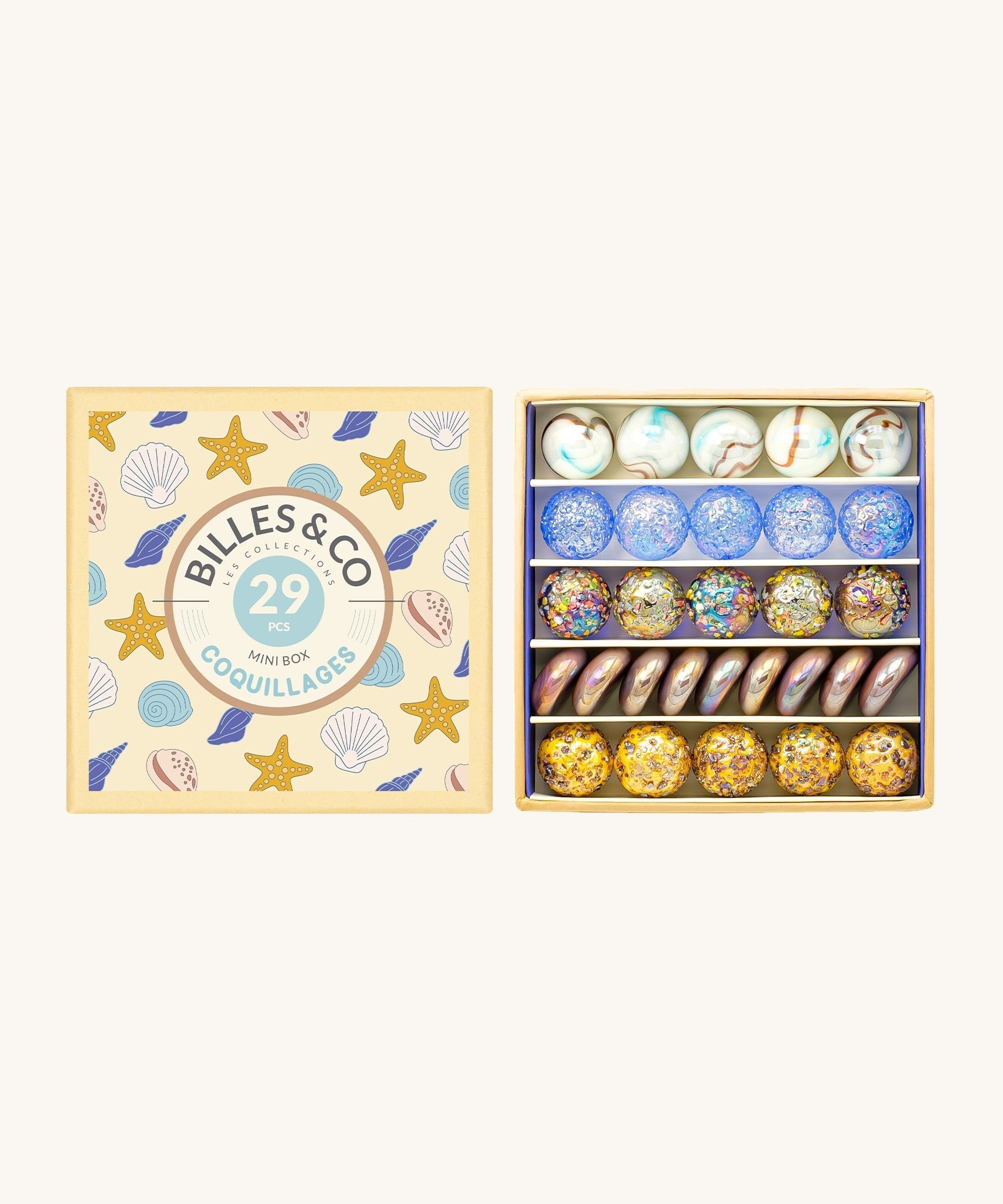 Billes & Co Seashell Marbles Mini Box - Haliburtons & Co.