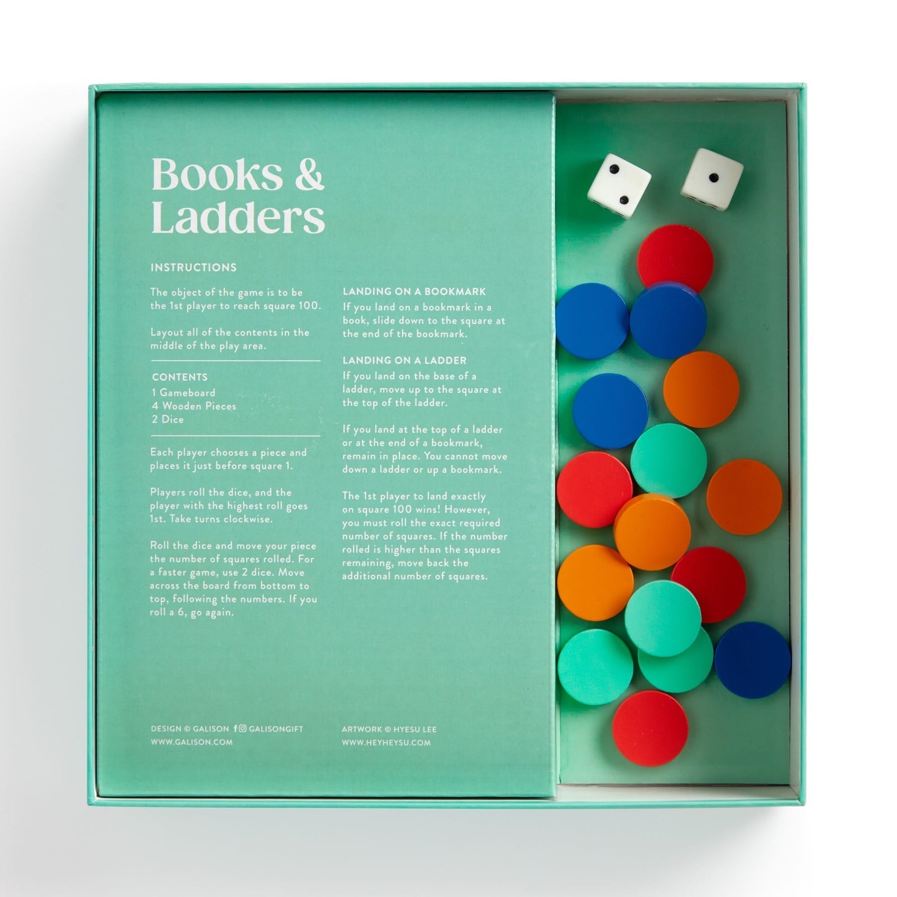 Books and Ladders Classic Board Game - Haliburtons & Co.
