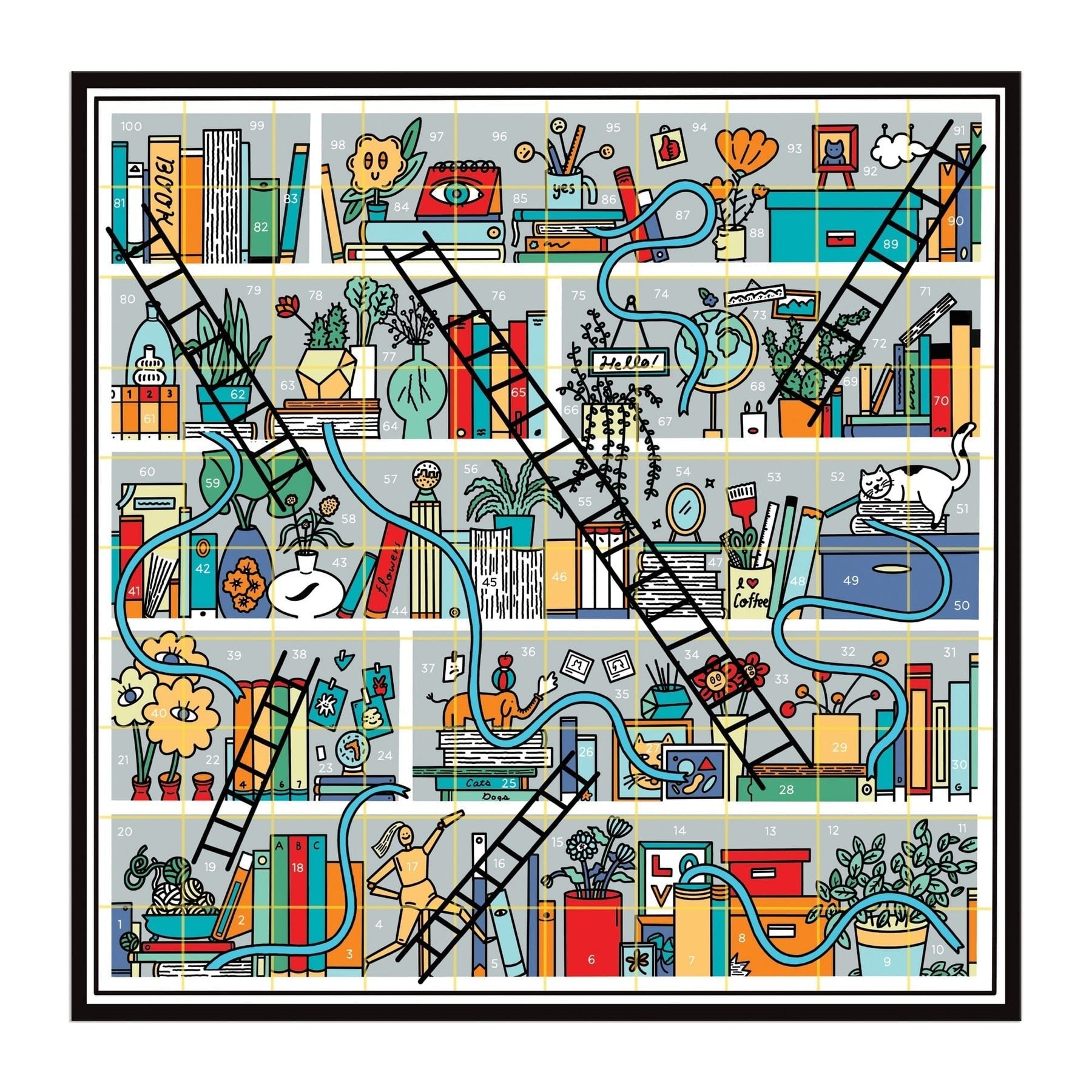 Books and Ladders Classic Board Game - Haliburtons & Co.
