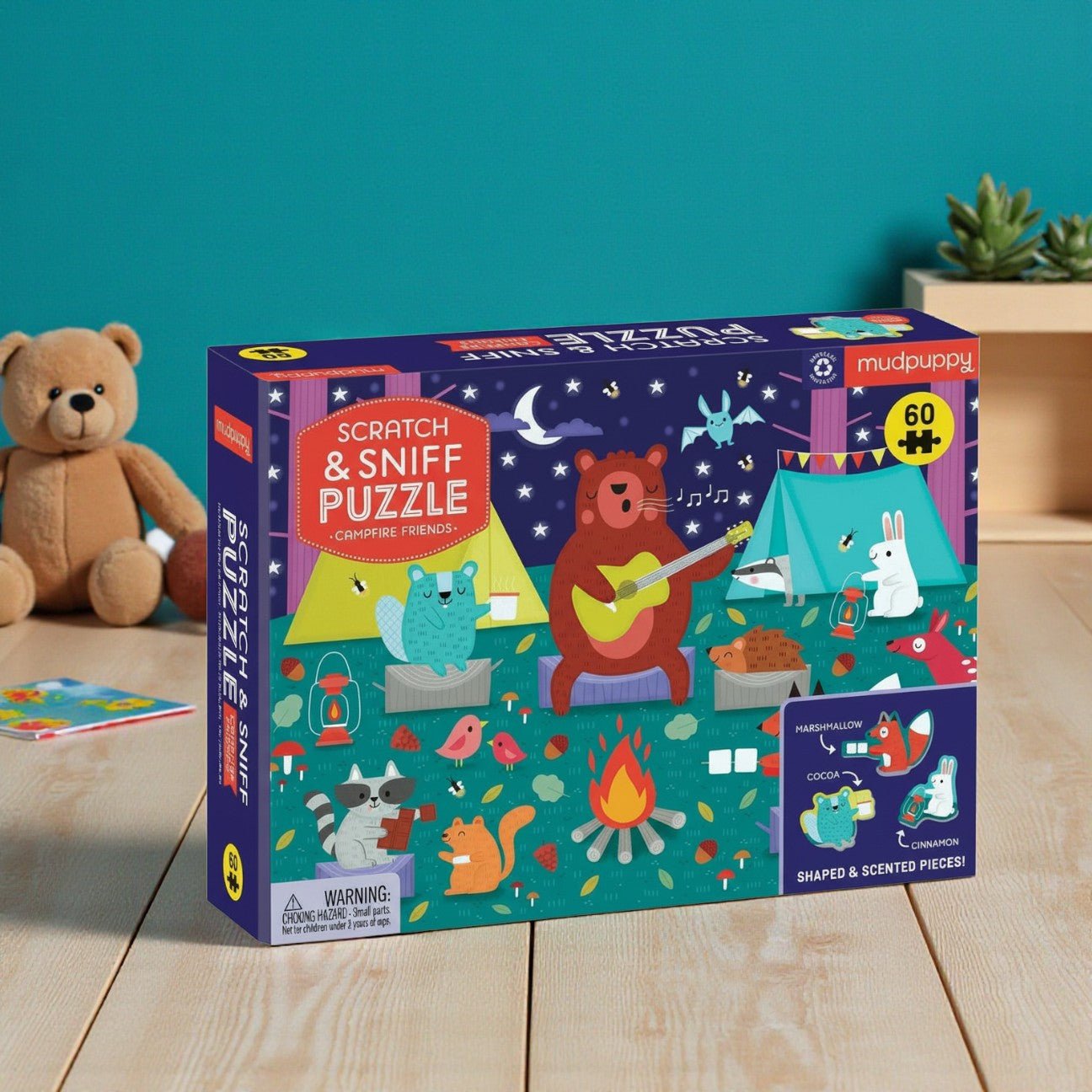 Campfire Friends Scratch and Sniff Puzzle - Haliburtons & Co.