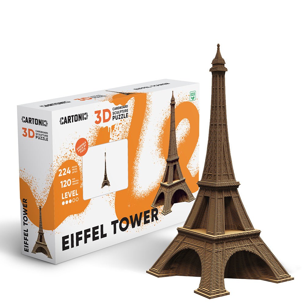 Cartonic 3D Sculpture Puzzle: Eiffel Tower - Haliburtons & Co.