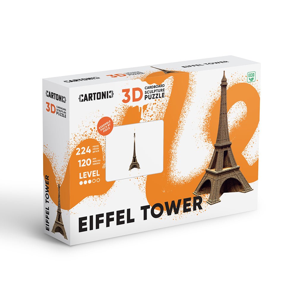 Cartonic 3D Sculpture Puzzle: Eiffel Tower - Haliburtons & Co.