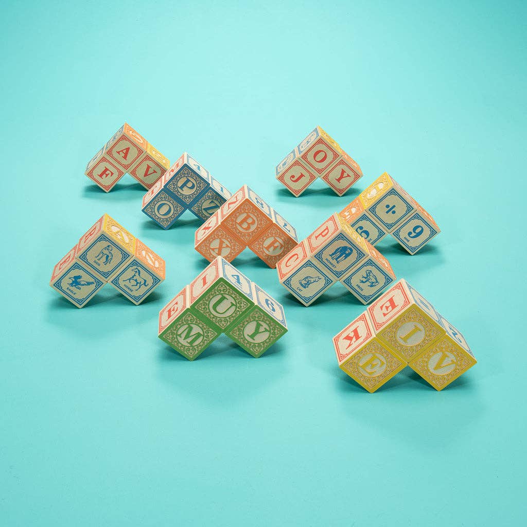 Classic ABC Blocks with Canvas Bag - Haliburtons & Co.