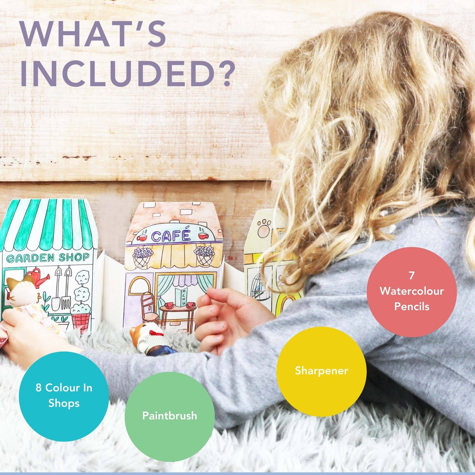 Colour Your Own High Street Kit With Watercolour Pencils - Haliburtons & Co.
