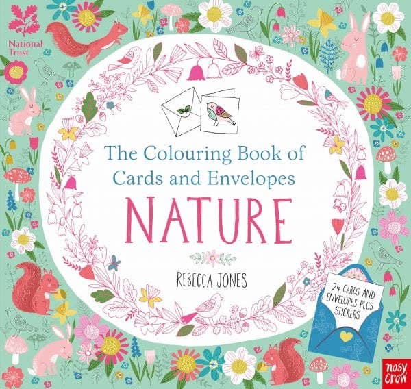 Colouring Cards and Envelopes: Nature by National Trust - Haliburtons & Co.