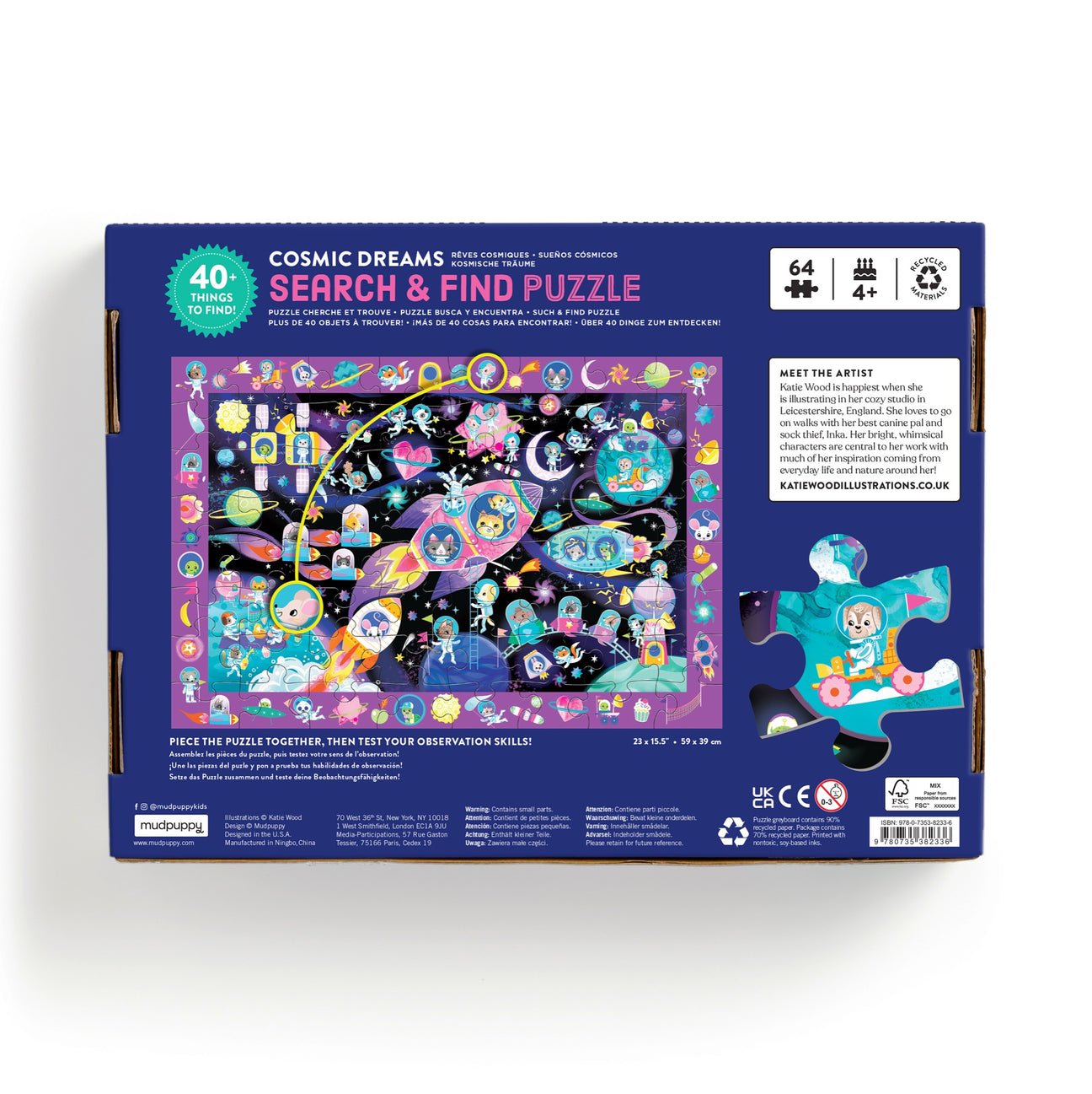 Cosmic Dreams 64 Piece Search & Find Puzzle - Haliburtons & Co.