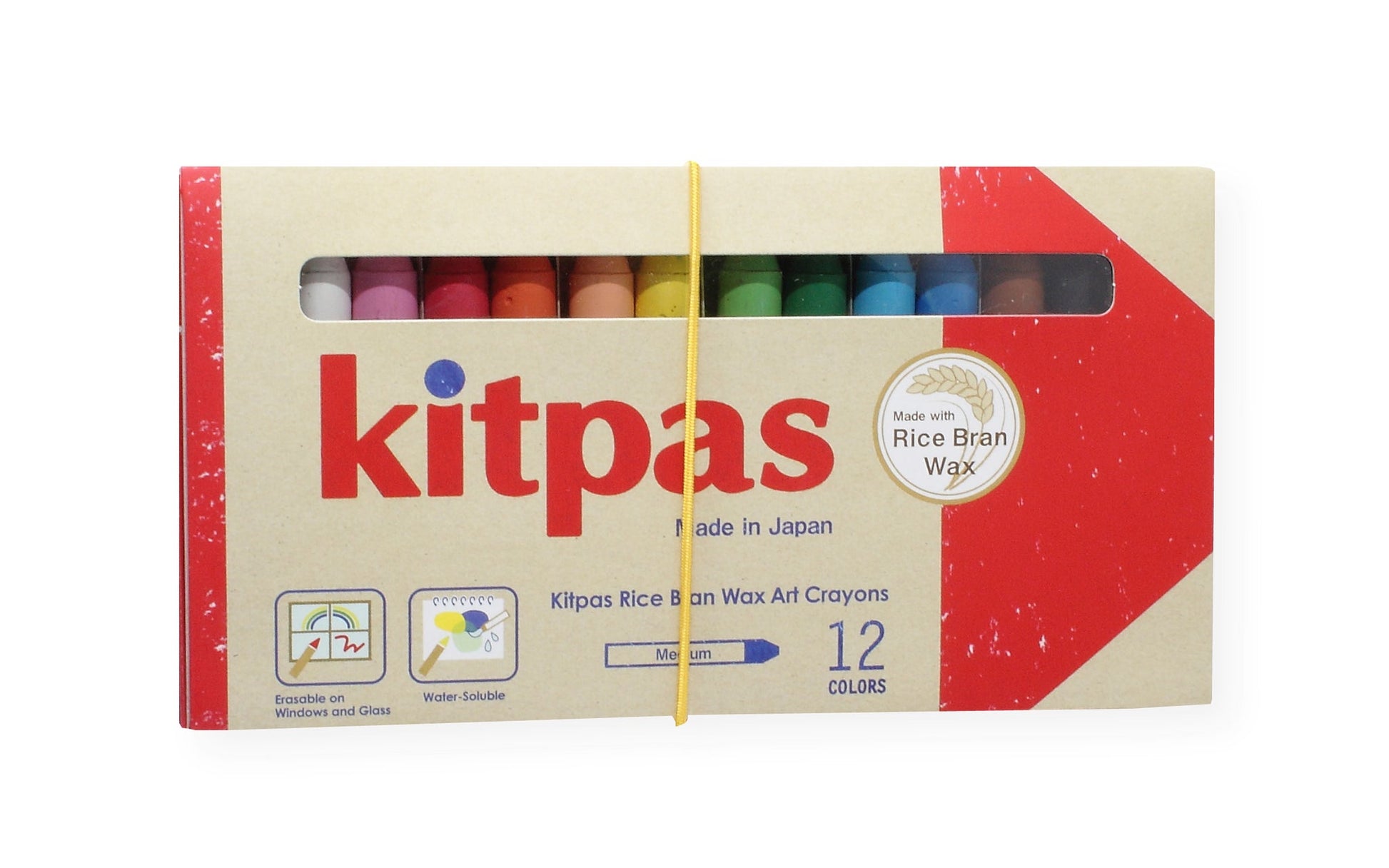 Crayons Medium: 12 Colours - Haliburtons & Co.