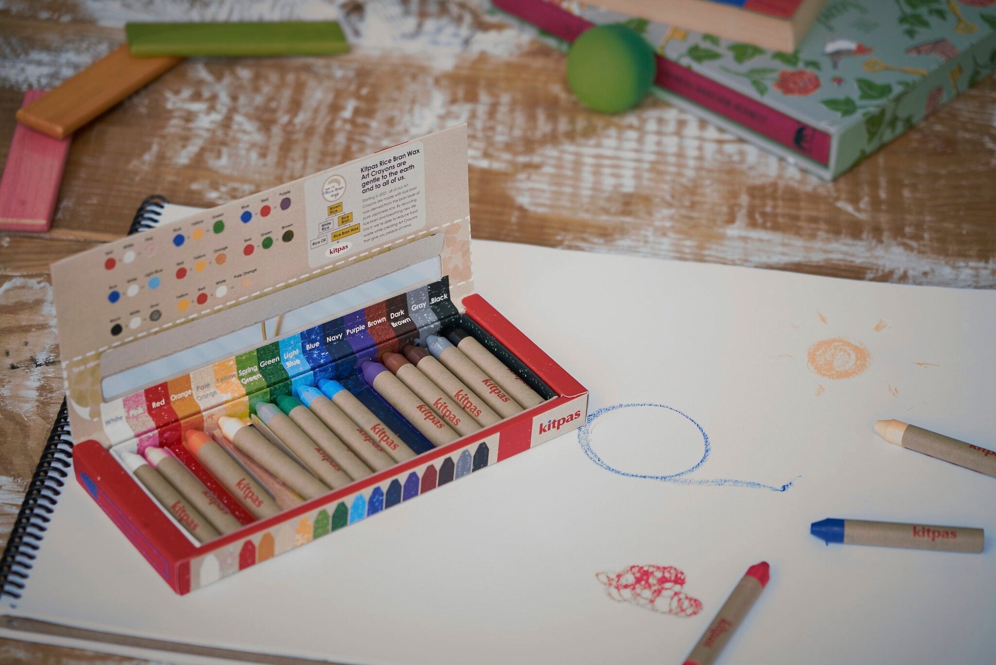 Crayons Medium: 12 Colours - Haliburtons & Co.