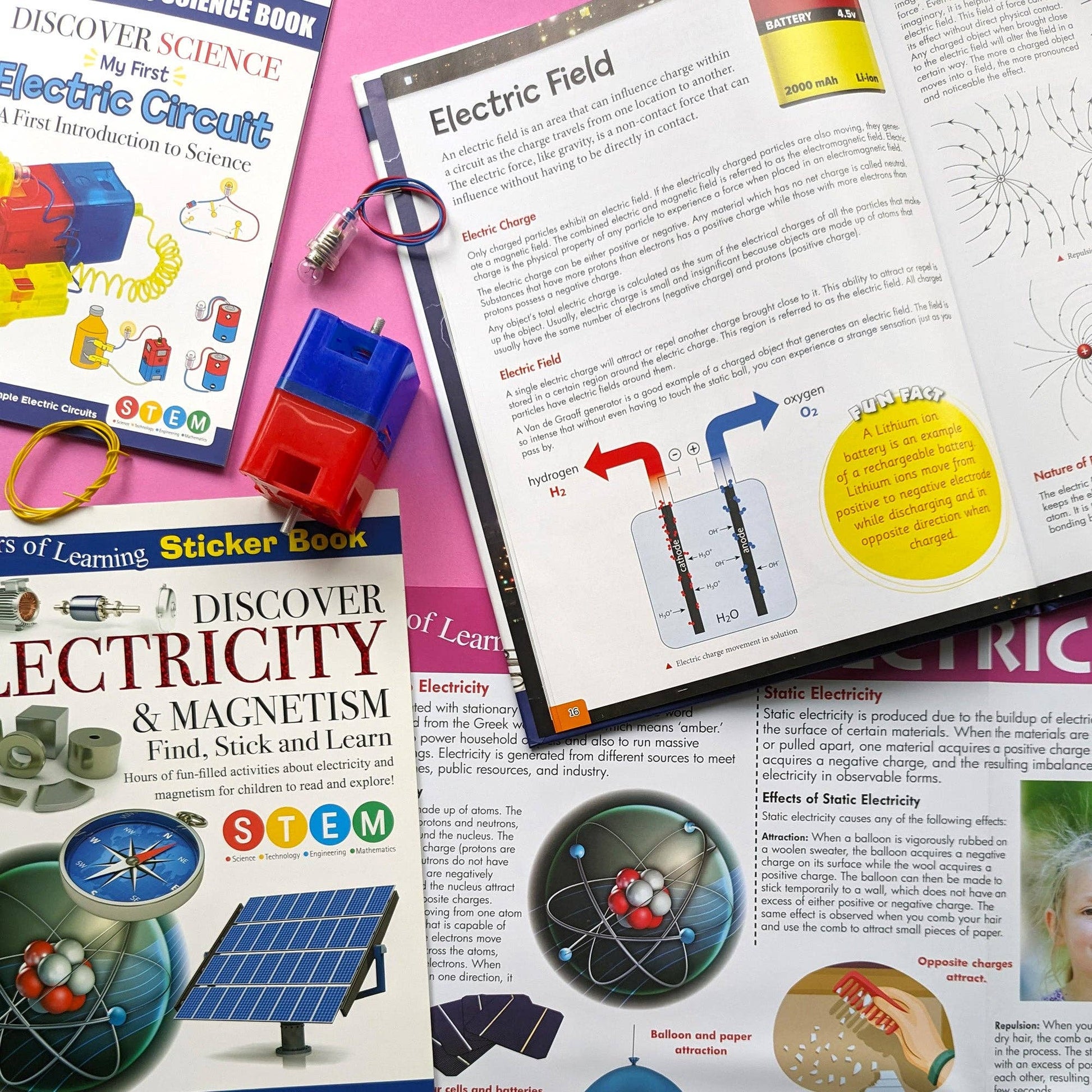 Discover Electricity & Magnetism Educational Box Set: Children's STEM Learning - Haliburtons & Co.
