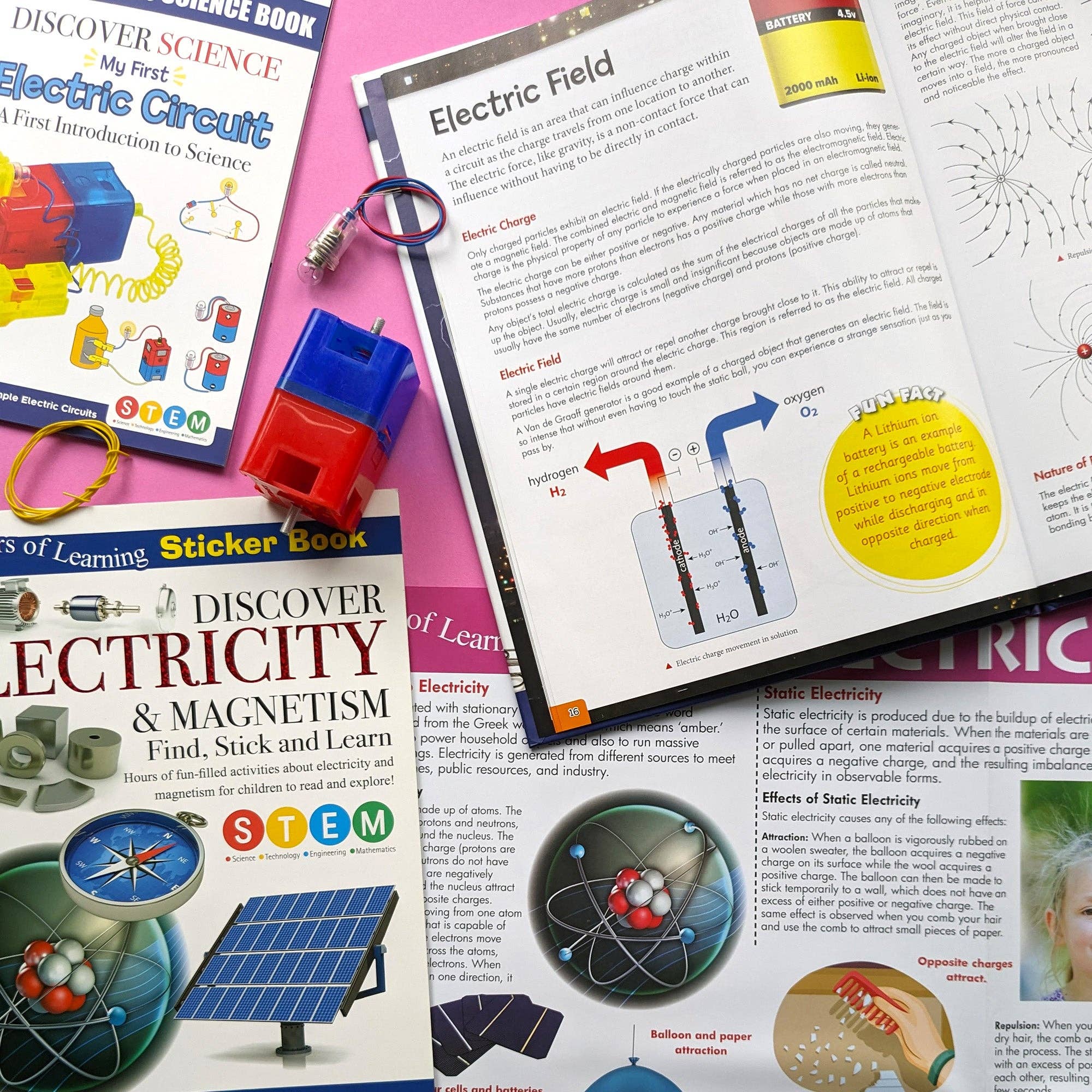 Discover Electricity & Magnetism Educational Box Set: Children's STEM Learning - Haliburtons & Co.