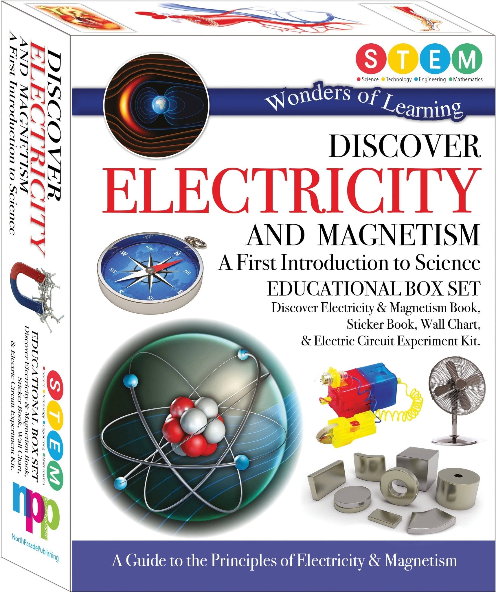 Discover Electricity & Magnetism Educational Box Set: Children's STEM Learning - Haliburtons & Co.