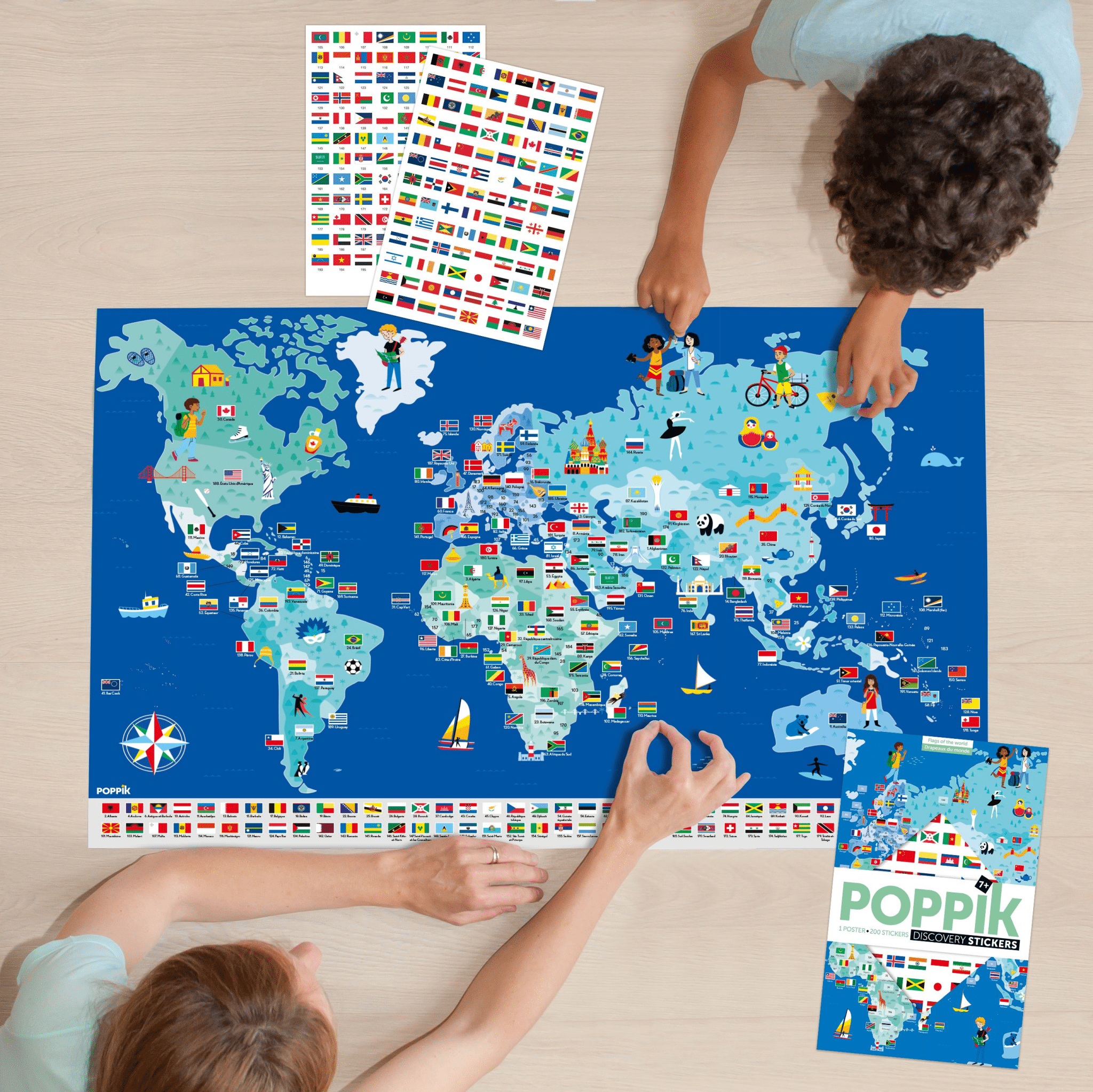 Discovery Sticker Poster: Flags - Haliburtons & Co.