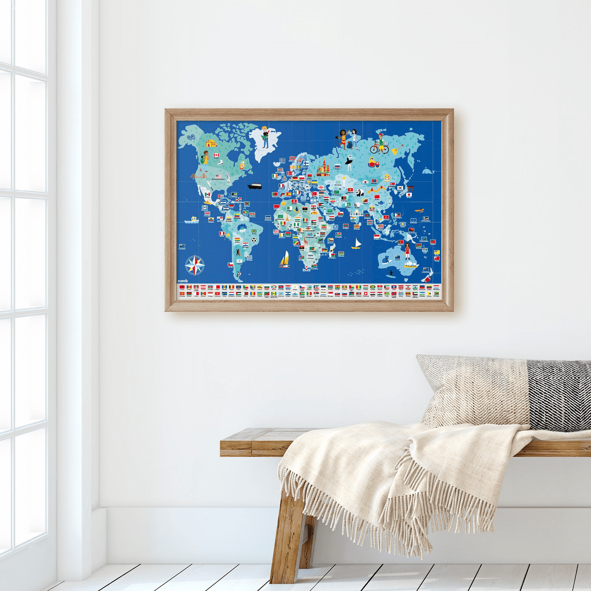Discovery Sticker Poster: Flags - Haliburtons & Co.