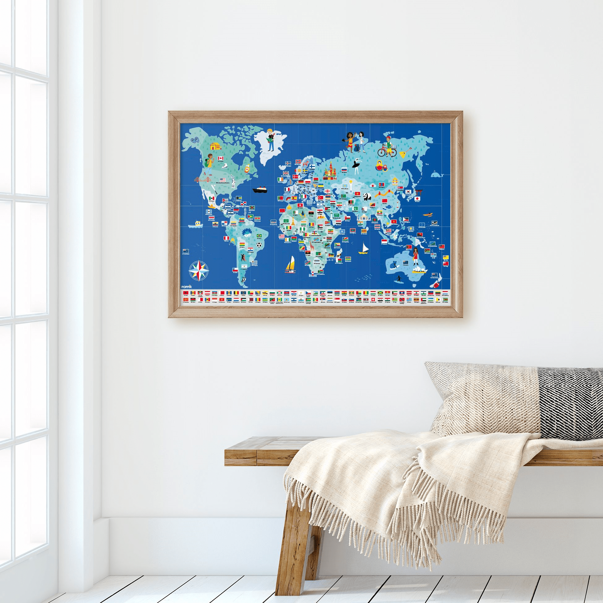 Discovery Sticker Poster: Flags - Haliburtons & Co.