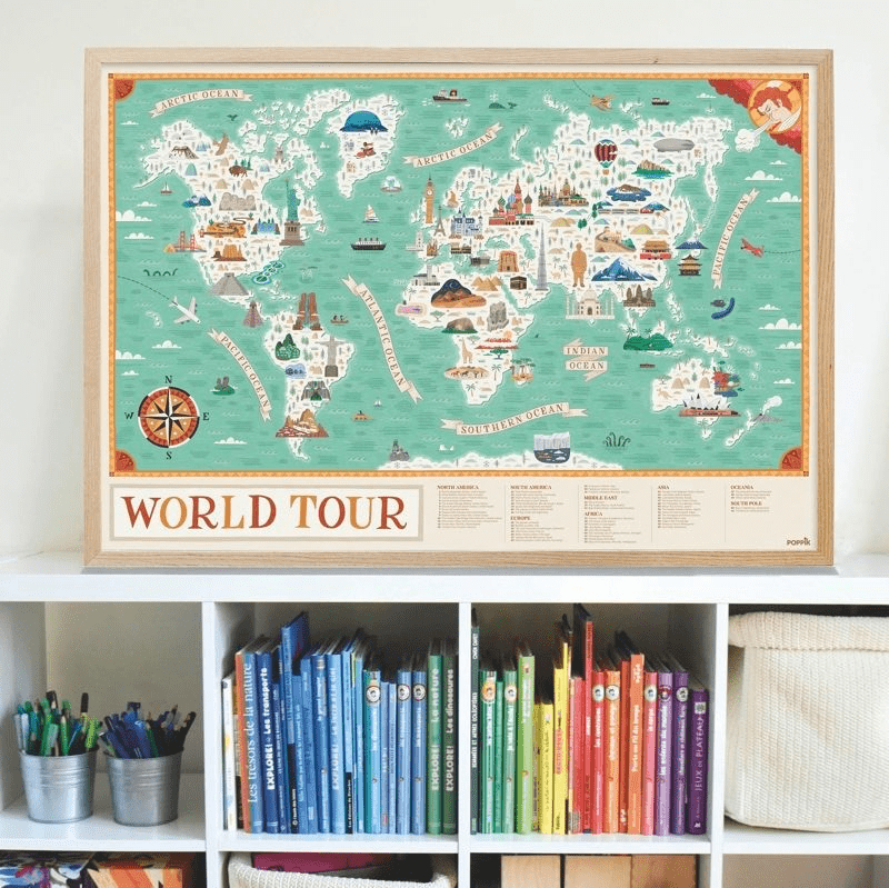 Discovery Sticker Poster: World Tour - Haliburtons & Co.