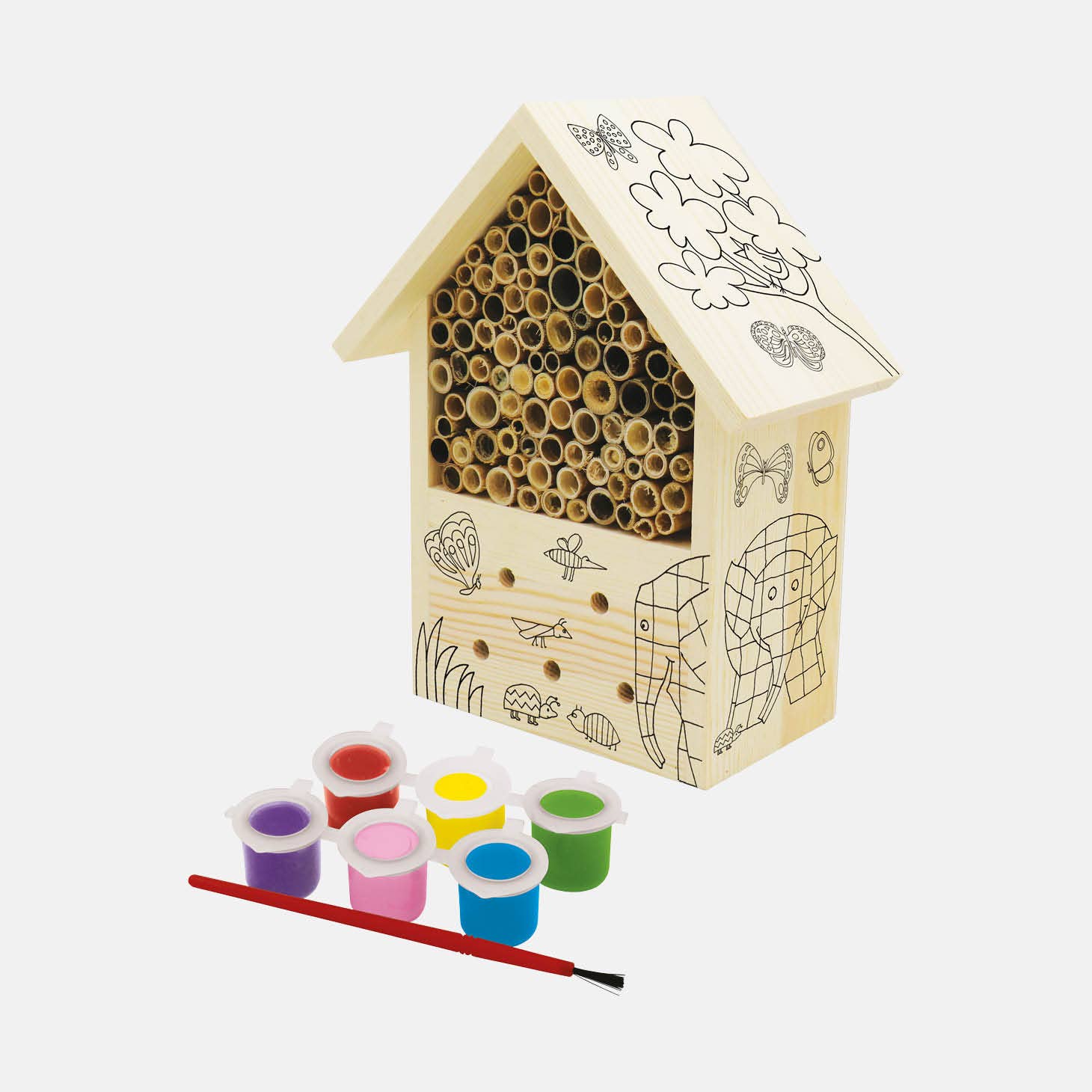 Elmer Paint Your Own Bug Hotel - Haliburtons & Co.