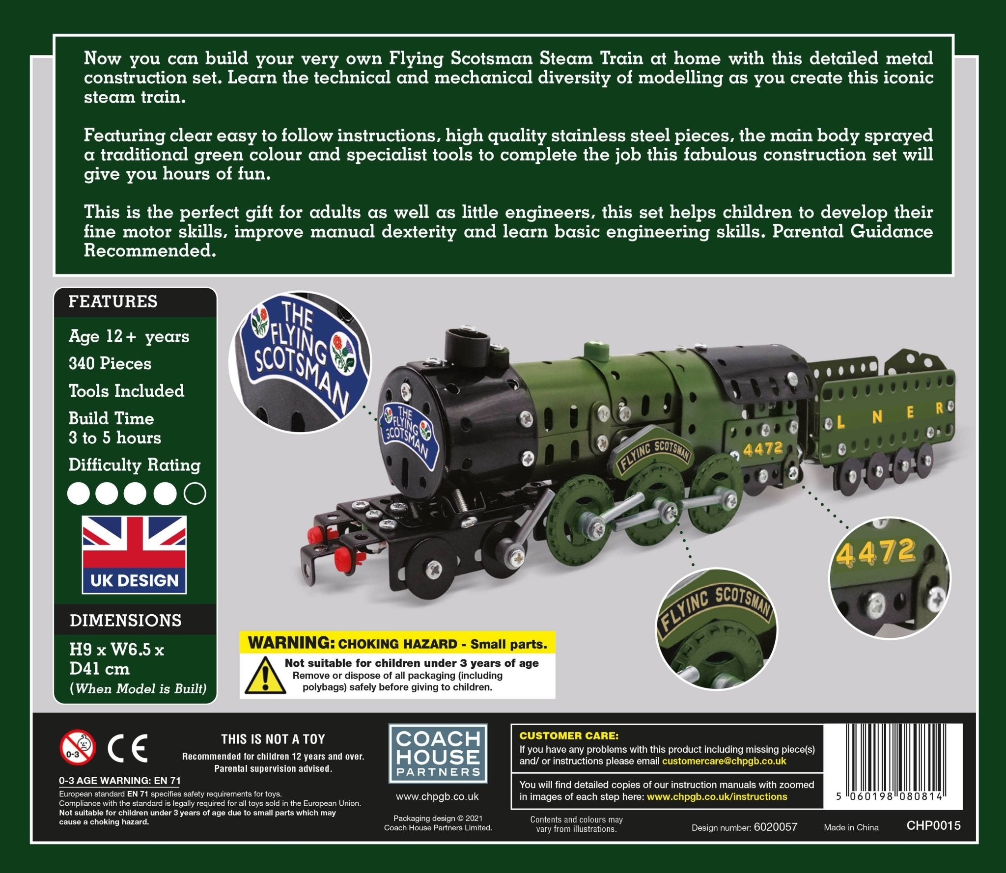 Flying Scotsman Metal Construction Kit - Haliburtons & Co.