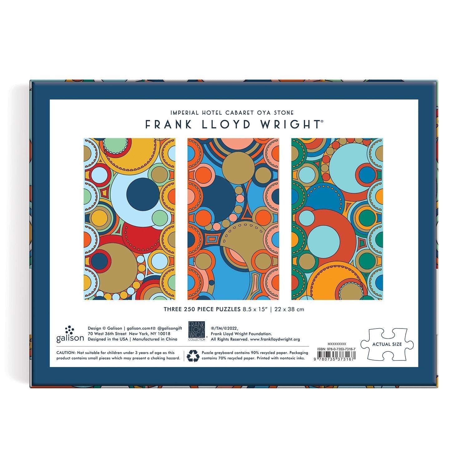 Frank Lloyd Wright Imperial Hotel Multi Puzzle Set - Haliburtons & Co.