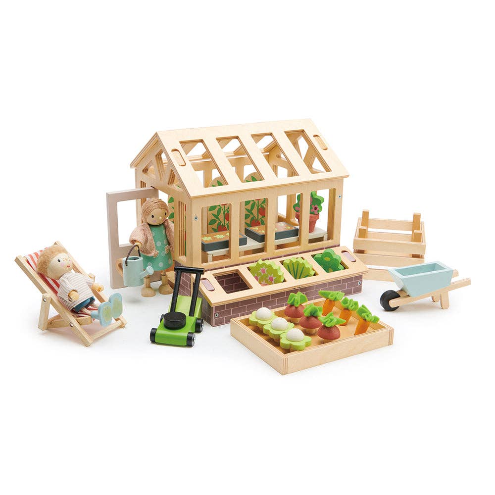 Greenhouse and Garden Set by Tender Leaf Toys - Haliburtons & Co.