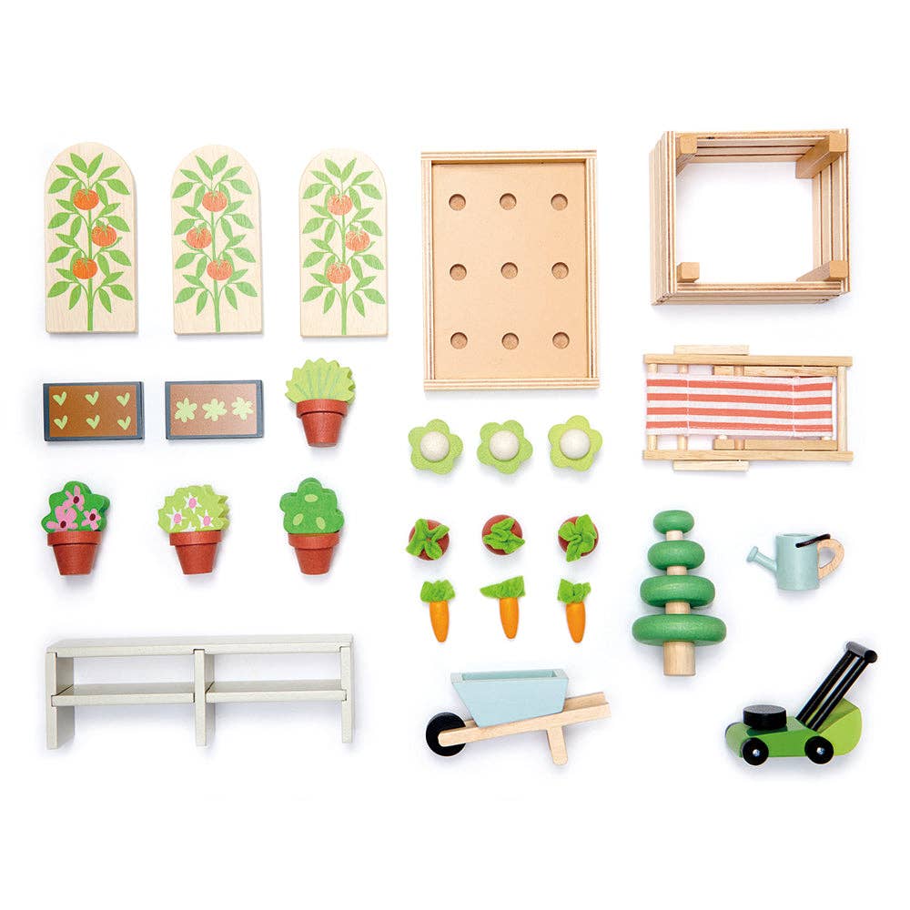Greenhouse and Garden Set by Tender Leaf Toys - Haliburtons & Co.