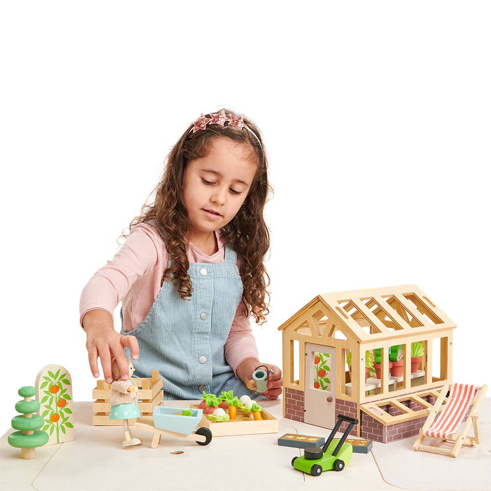 Greenhouse and Garden Set by Tender Leaf Toys - Haliburtons & Co.