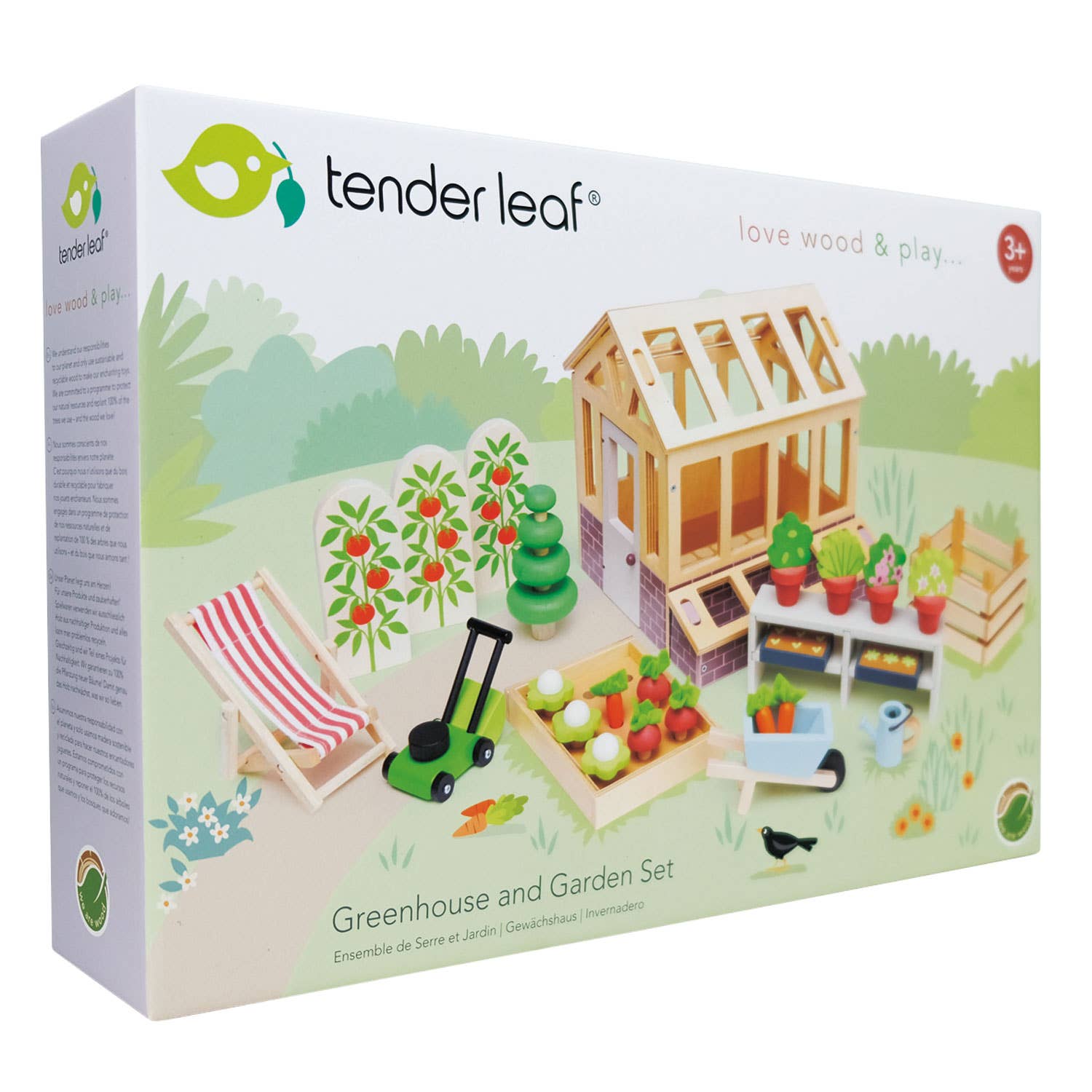 Greenhouse and Garden Set by Tender Leaf Toys - Haliburtons & Co.