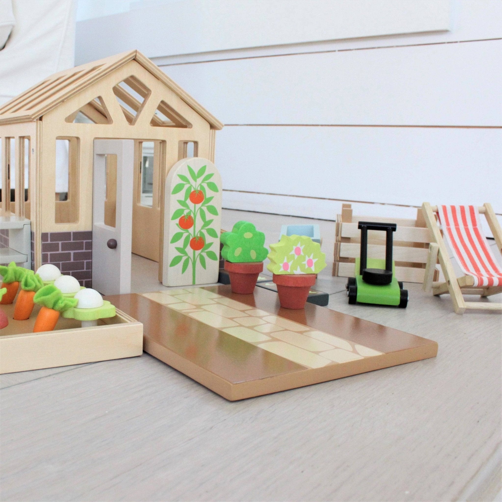 Greenhouse and Garden Set by Tender Leaf Toys - Haliburtons & Co.