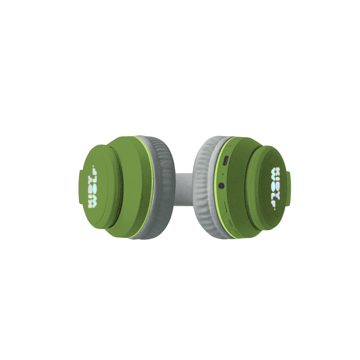 Green and gray dumbbells on a transparent background