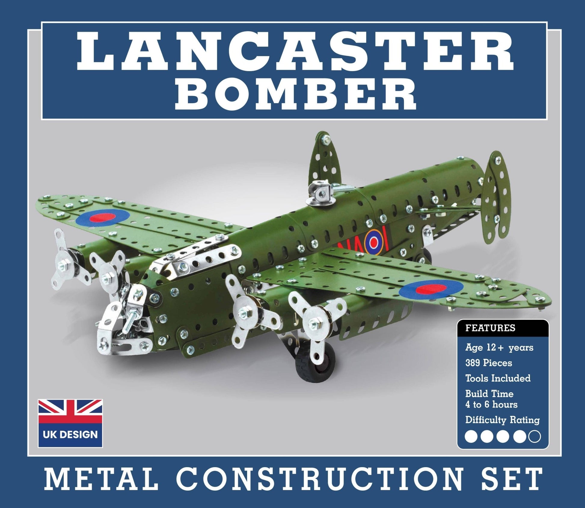 Lancaster Bomber Metal Construction Kit - Haliburtons & Co.