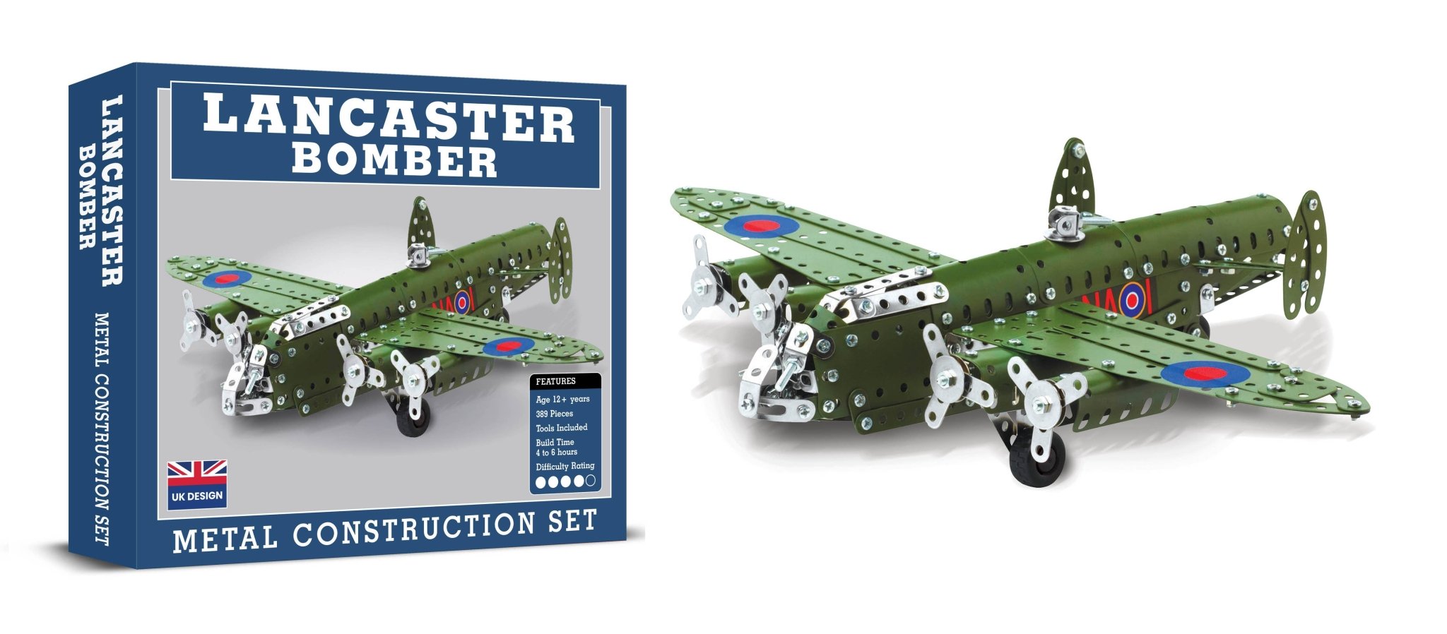 Lancaster Bomber Metal Construction Kit - Haliburtons & Co.