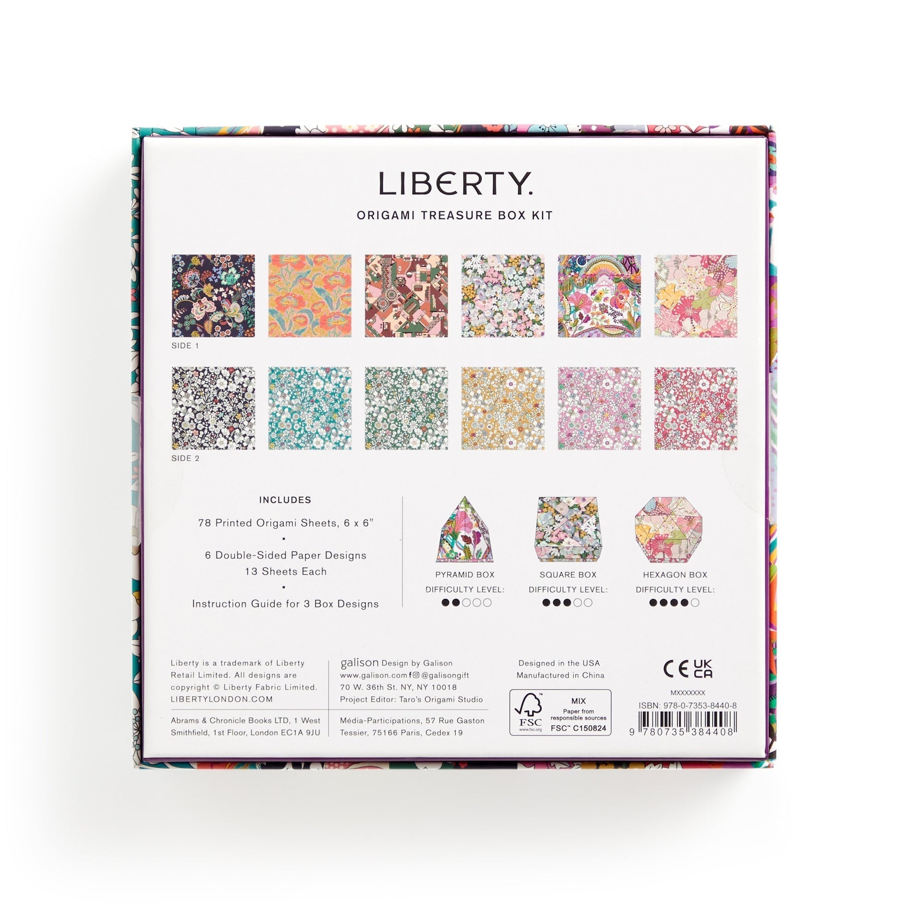 Liberty Origami Treasure Box Kit - Haliburtons & Co.