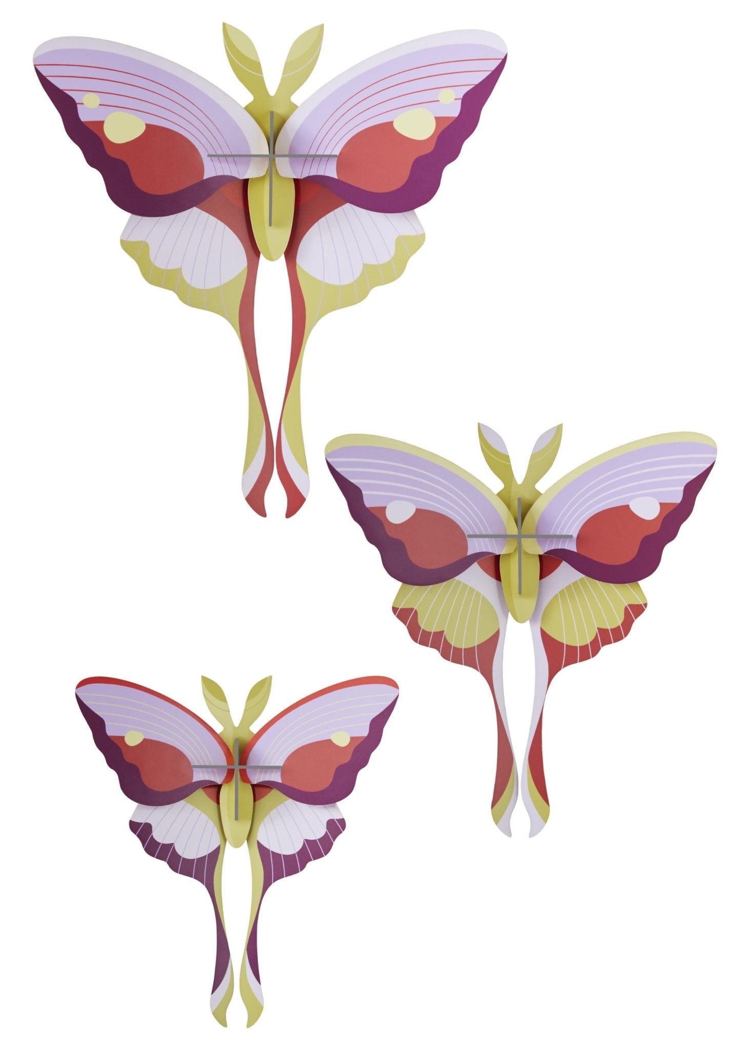 Lilac Comet Butterflies set of 3 - Haliburtons & Co.