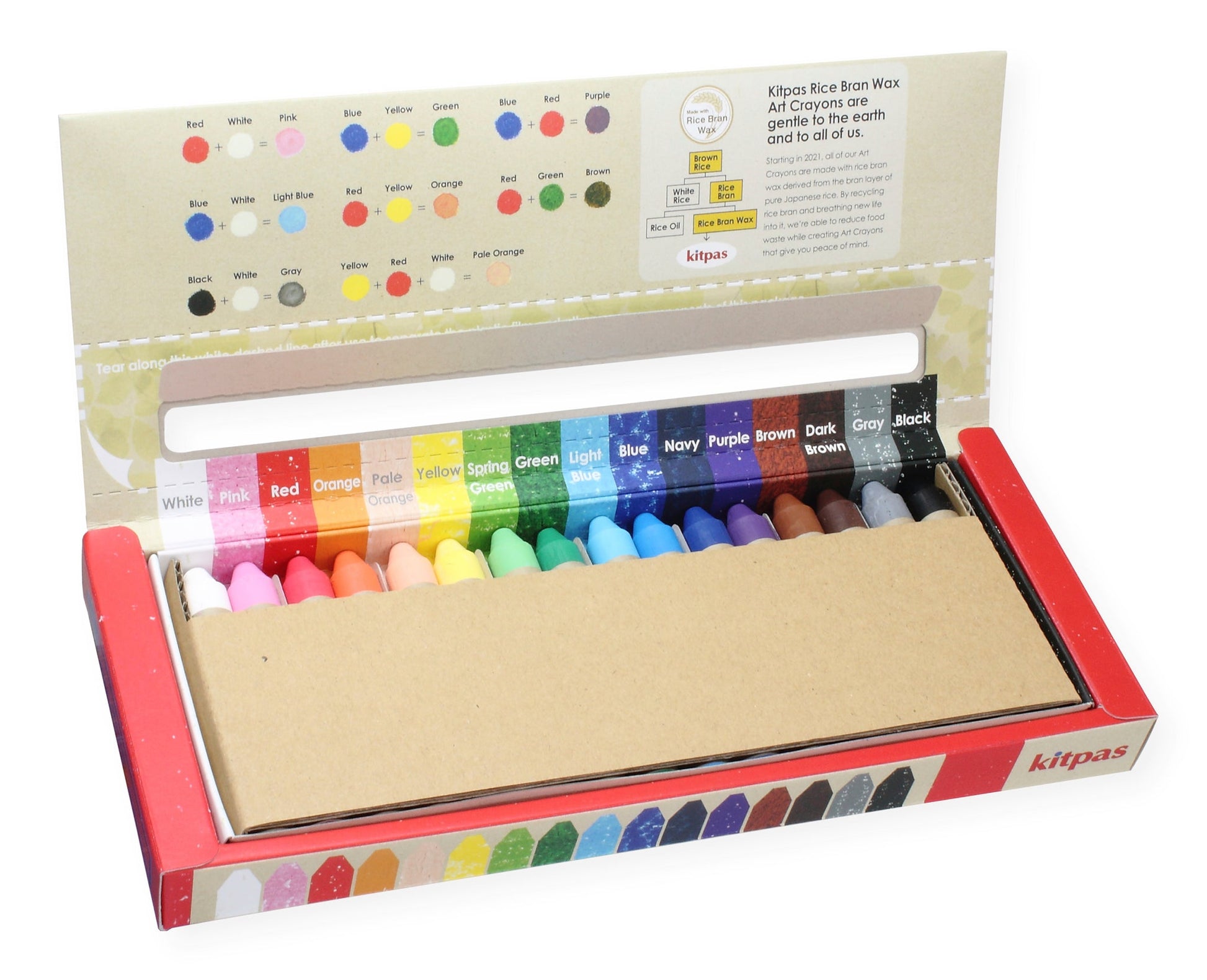 Medium Crayons: 16 Colours - Haliburtons & Co.