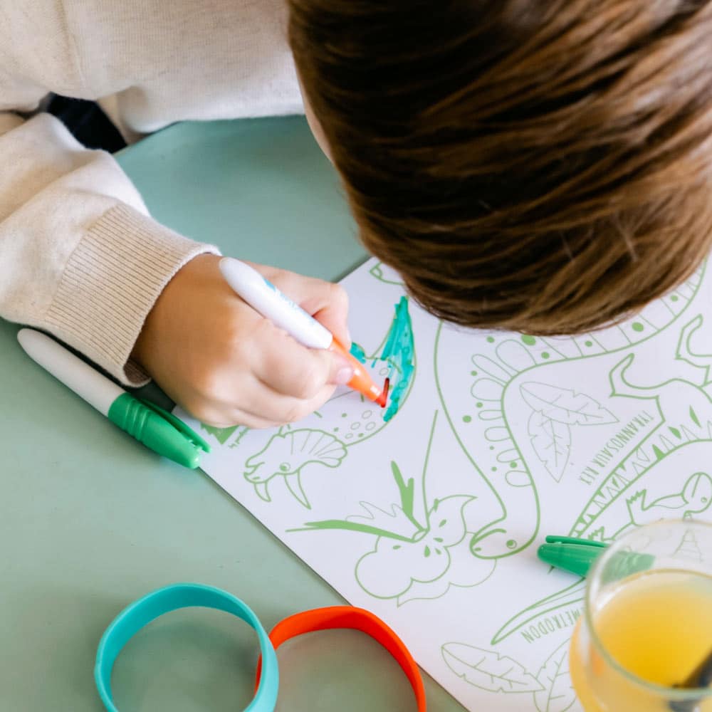 Mini Colouring Mat Se: Dino - Haliburtons & Co.