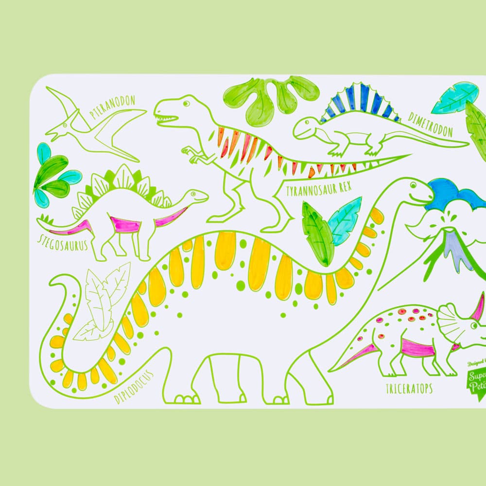 Mini Colouring Mat Se: Dino - Haliburtons & Co.