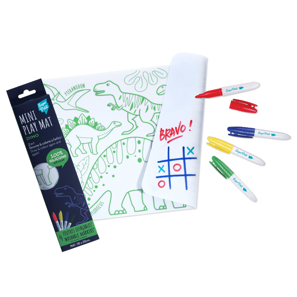 Mini Colouring Mat Se: Dino - Haliburtons & Co.