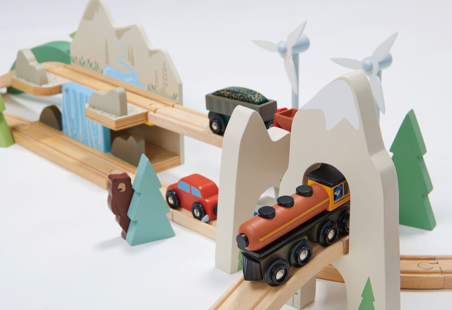 Mountain View Train Set by Tender Leaf Toys - Haliburtons & Co.